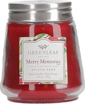 Greenleaf Geurkaars Merry Memories 8 Cm Wax/glas Rood