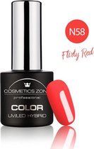 Cosmetics Zone UV/LED Gellak Flirty Red - N58