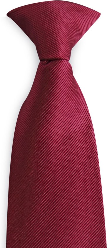 Foto: We love ties veiligheidsdas bordeaux rood geweven polyester repp bordeauxrood