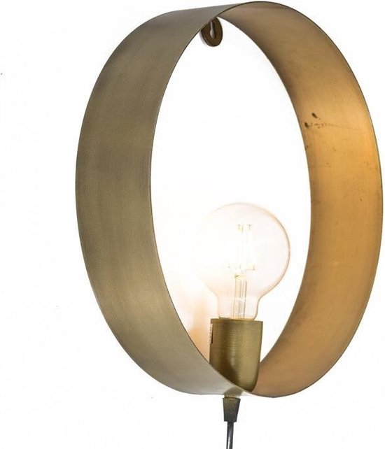 Wandlamp metaal cirkel - Kolony - gold - metalen hanglamp | bol.com