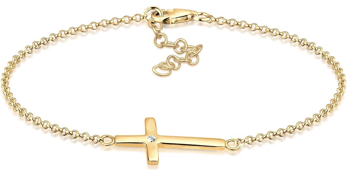Elli - Armband - Dames Kruis met Kristallen in 925 Sterling Zilver - Dames
