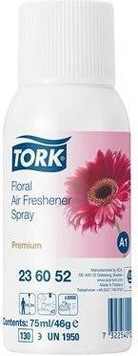 Goedkoopste Tork 236052 aerosol SCA A1 Premium luchtverfrisser floral 12x75ml (236052