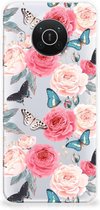 Smartphone hoesje Nokia X10 | X20 Telefoontas Butterfly Roses