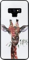 - ADEL Siliconen Back Cover Softcase Hoesje Geschikt voor Samsung Galaxy Note 9 - Giraf
