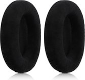 kwmobile 2x coussinets d'oreille en velours pour casque Sennheiser HD 559 / 569 / 599 - Coussins pour casque supra -auriculaire en noir