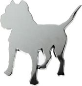 Race Sport Embleem Pitbull Chroom 85 X 85 Mm Per Stuk