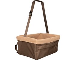 PetSafe Happy Ride Booster Seat - Autostoel voor kleine honden - Zitverhoger voor in de auto - Verkrijgbaar in 3 maten - Kleur bruin - Large