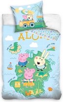 Nickelodeon Dekbedovertrek Aloha Peppa Pig 200 Cm Blauw/Groen