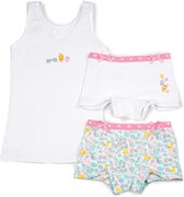 Kinderondergoed Funderwear - Set Small Things - Wit - Maat 122 - Meisjes