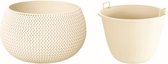 Ronde pot met room plastic 47,8x47,8x30 cm