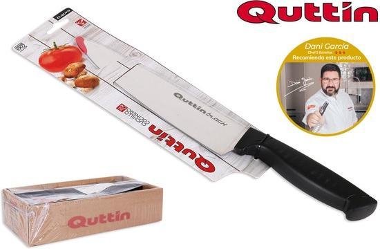 Lot De 12 Couteaux De Cuisine Quttin - Lame 11 Cm, Acier Inoxydable Miroir, Manche Ergonomique - Pour Viandes, Fromages, Usage Quotidien - 13