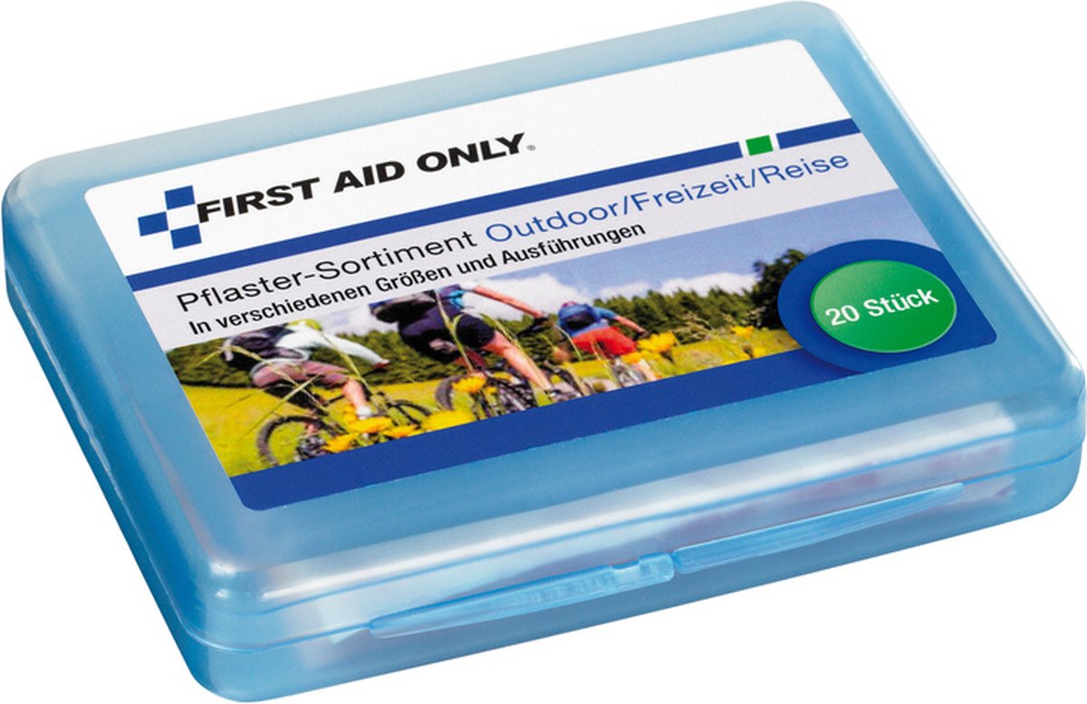 Goedkoopste First Aid Only pleisterset - outdoor/reizen - 20 stuks assorti - AC-P10024