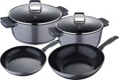 6PC SET INDUCTIE COOKWARE ALUMINIUM TITAN