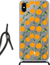 iPhone Xs Max hoesje met koord - Oranges