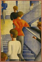 JUNIQE - Poster met kunststof lijst Schlemmer - Bauhaus Stairway