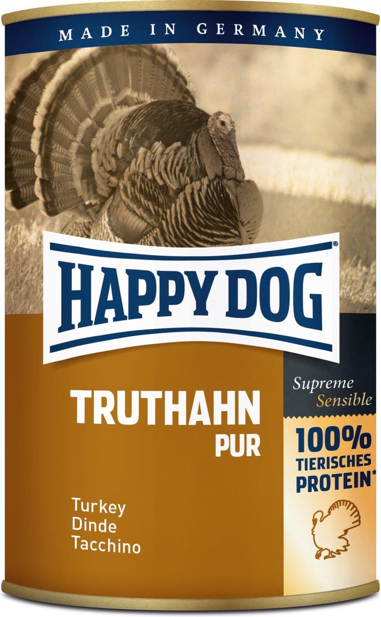 Happy Dog Happy Dog - Sensible Pure 6x400g - Kalkoen