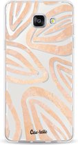 Casetastic Samsung Galaxy A5 (2016) Hoesje - Softcover Hoesje met Design - Leaves Coral Print