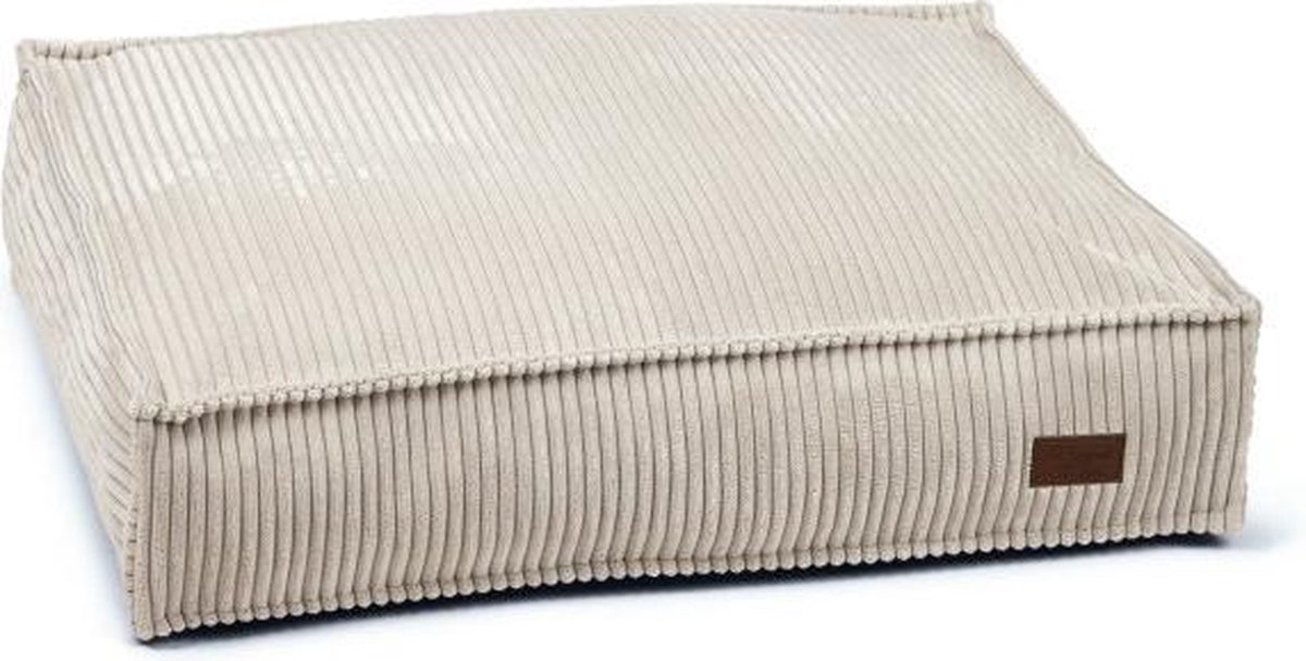 Designed by Lotte Loungerkussen Ribbed, lichtgrijs ca. 70x55x15cm hond