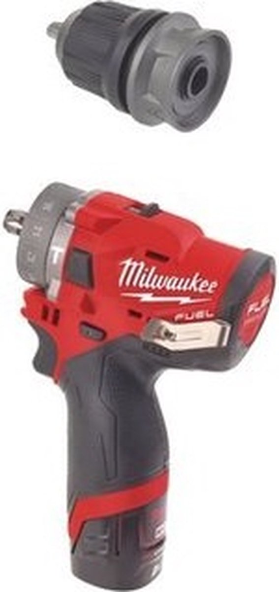 Milwaukee M12 FPDX-202X 12V Li-Ion accu Boor- schroefmachine set (2x 2.0Ah accu) in HD-Box koolborstelloos