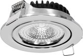 Ledmatters - Inbouwspot Chroom - Dimbaar - 5 watt - 510 Lumen - 3000 Kelvin - Wit licht - IP44 Badkamerverlichting