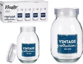 Tin Vintage Transparant Glas 1800 ml (13 x 20,8 x 13 cm)