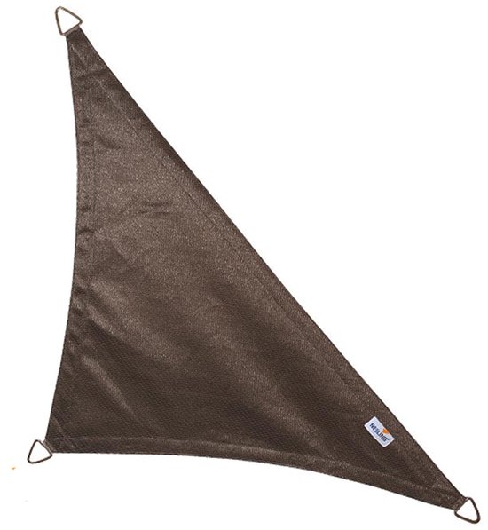 NESLING Coolfit Schaduwdoek - HDPE - Driehoek (90 graden) - Antracietgrijs - 500x500x710 cm
