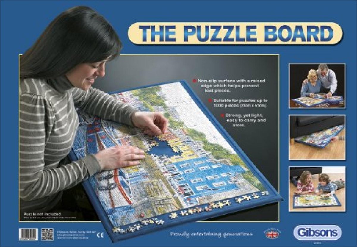 Gibsons Puzzel opbergbord - Puzzelbord - Voor puzzels tot 1000st.(the  puzzle board) | bol.com