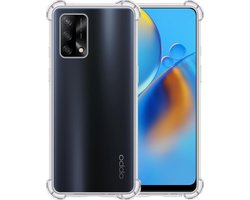 Hoesje - Geschikt voor OPPO A74 4G - Sterk & Shockproof - Siliconen Shock Case - Hoes Cover - Telefoonhoes - Transparant