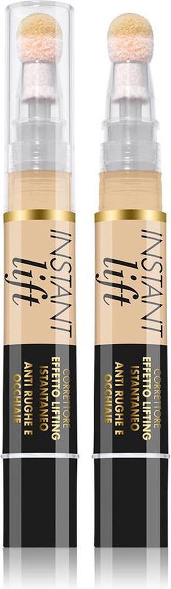 Deborah Milano Instant Lift Concealer 2.1 Light – Vloeibare Concealer Met Liftend Effect - Medium Tot Hoge Dekking - Tegen Donkere Kringen & Oneffenheden - Verheldert En Egaliseert - Lichte Formule Met Natuurlijke Finish