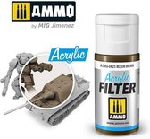 AMMO MIG 0823 Acrylic Filter Medium Brown - 15ml Effecten potje