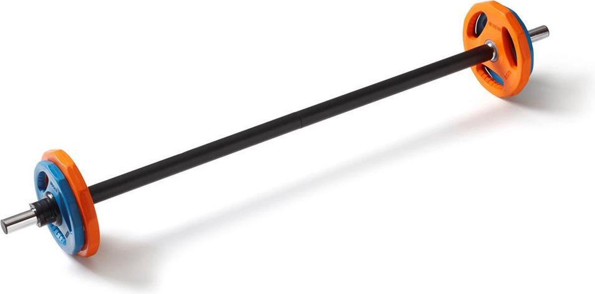 Basic-Fit® Halterset - Halterstang met Gewichten - Barbell Set - Inclusief Halterklemmen - Ø 30 mm - Basic-Fit