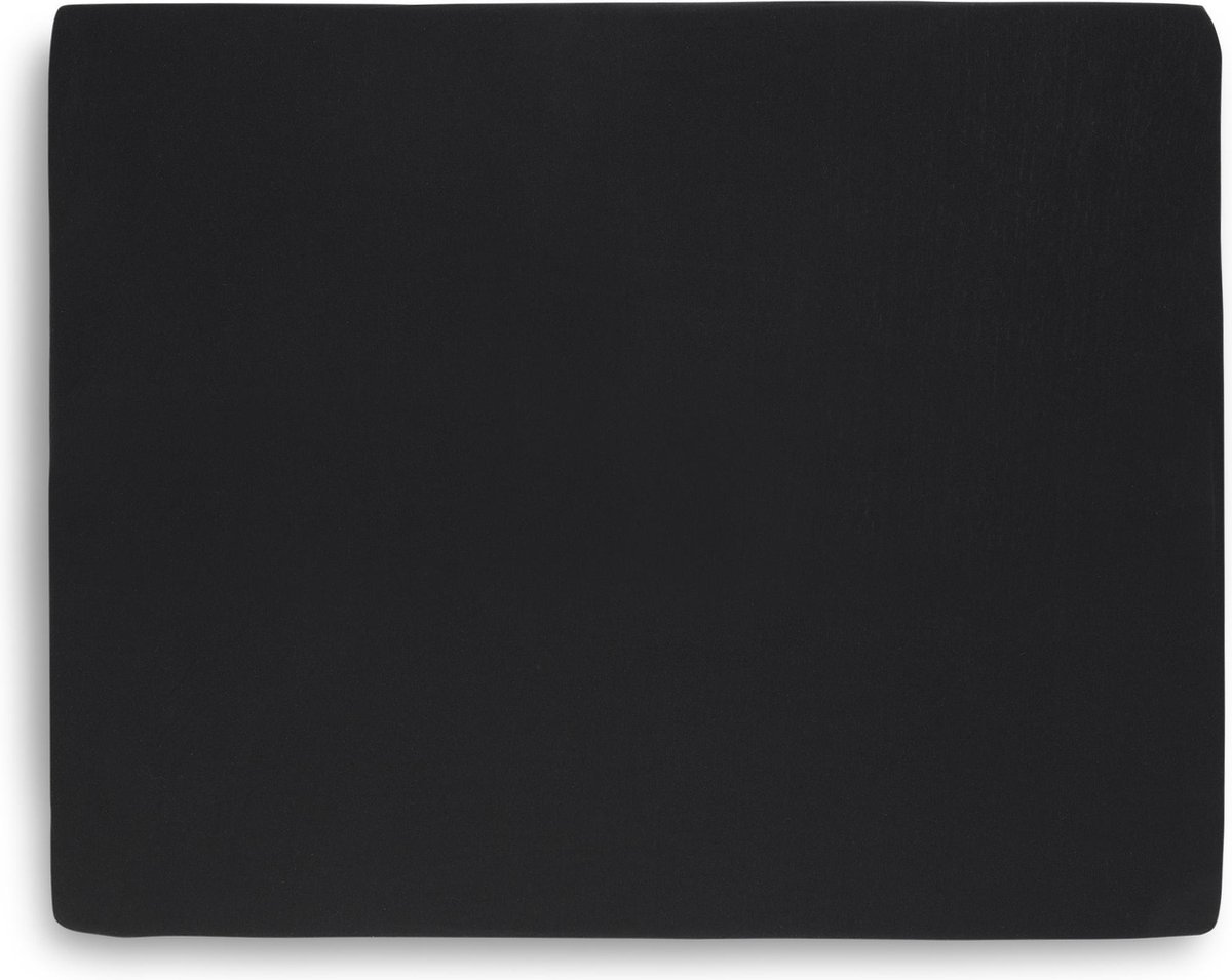 Jollein - Baby Hoeslaken Boxmatras Jersey (Black) - Katoen - Hoeslaken Box - 75x95cm - Jollein