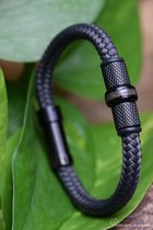 Urn-Crematie-as heren armband-Sieraad wordt voor u op maat gemaakt!-Sail Rope Heren armband antraciet-crematie-as verwerkt in rvs bedel-Design Black bedels-Herinnering-Mannen armband-Assieraad-Herdenkingsssieraad-Gedenken-Handgemaakt