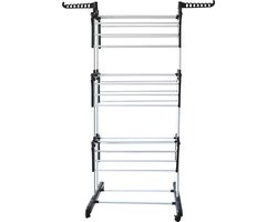 4-Tier Deluxe Droogrek - Opvouwbaar en Zwaar Belastbaar Kledingrek voor Kledingdroging