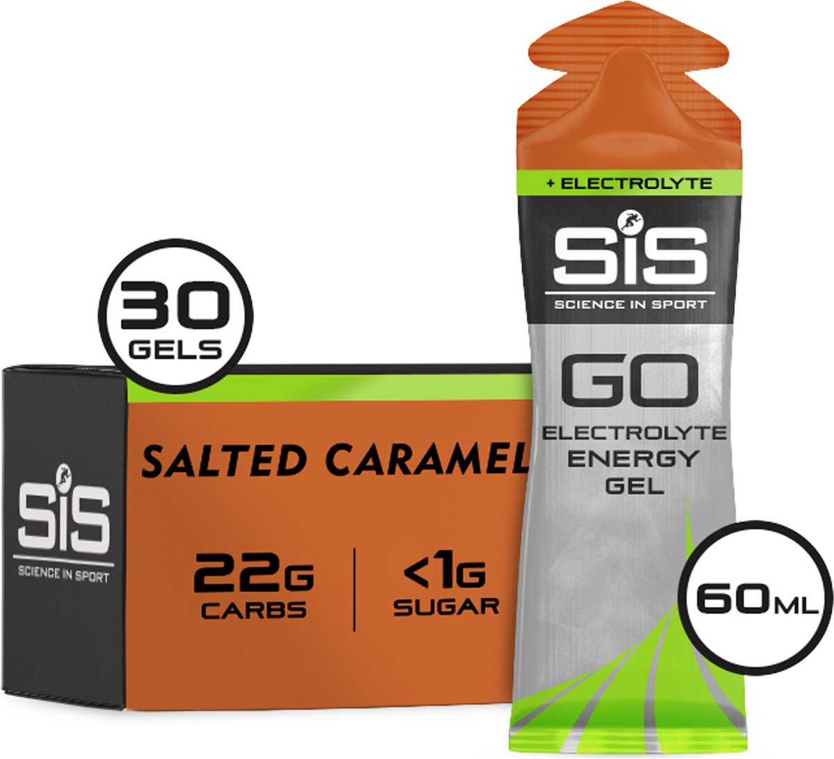 Goedkoopste Science in Sport - SIS Go Energy Electrolyte - Sportgel - Energie gel - Isotone Sportgel - Salted Caramel Smaak - 30 x 60ml