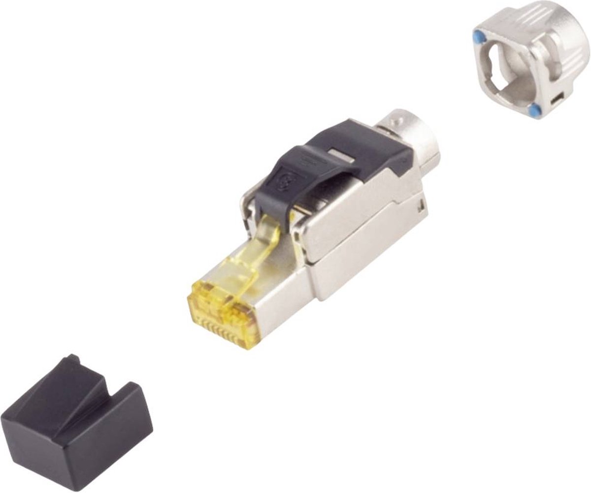 BKL Electronic RJ-45 stekker, gereedschapsset,. 8.1,, bajonet 10121219 Zilver 1 stuk(s)