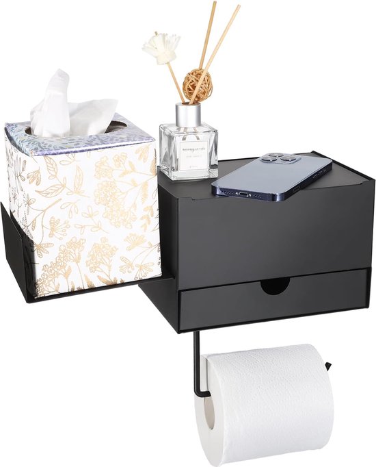 Toiletrolhouder - voor de badkamer - vrijstaand - wit