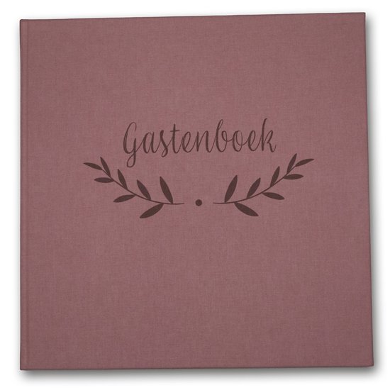 Lanpn Bruiloft gastenboek voor bruiloftsreceptie - elegant linnen hardcover gastenboek met 108 lege pagina's om in te loggen en foto's - Polaroid gastenboek voor bruidsdouche babyshower