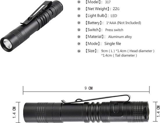 WholeFire XHP90 Led Zaklamp, extreem helder, 10000 lumen, USB