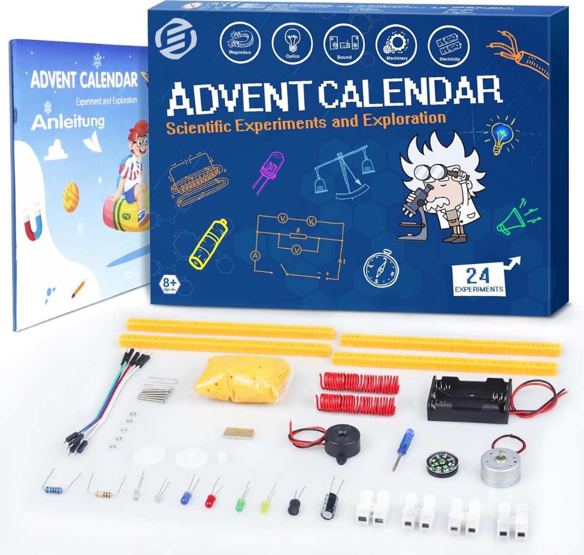 Equivera adventskalender met diverse verzorgingsproducten voor meisjes.