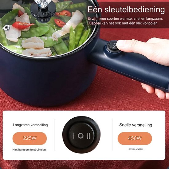 1300W 6L Hot Pot Elektrisch Hotpot Mit Heizsockel und Deckel, Twin Shabu Kammern, Elektrische HotPot für 2 P