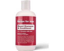 Recipe For Men - Verzorgende Baardshampoo en Conditioner in één - Beard Shampoo & conditioner 250ml