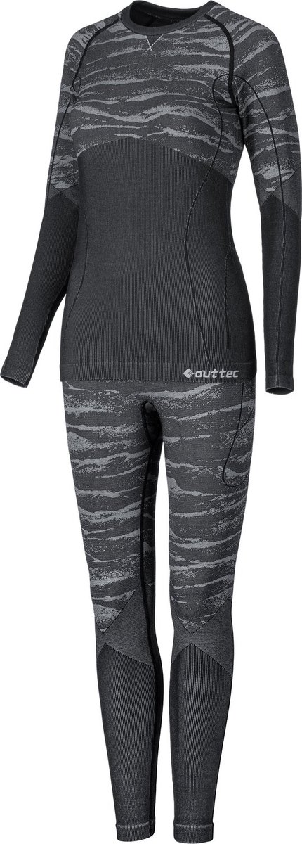 Outtec® Thermo Ondergoed Dames Ademend - Maat M/L - Ski Ondergoed Functionele Ondergoedset, Winter Thermische Onderlaag