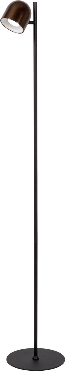 Lucide SKANSKA RECH - Oplaadbare Vloerlamp Binnen/Buiten - Accu/Batterij - Ø 23 cm - LED Dimbaar - CCT - 1x3W 3000K/6000K - IP44 - Koffie