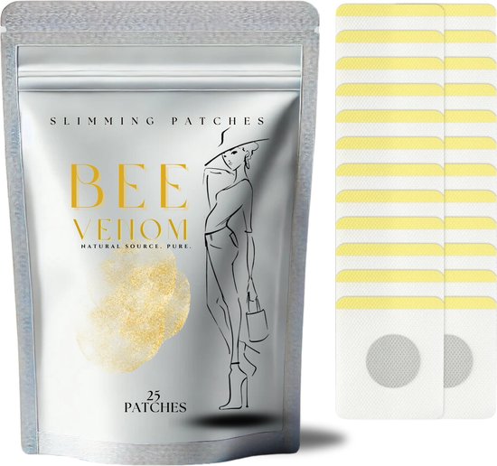Bijengif Afslankpleisters 25 stuks - Bee Venom Slimming Patch - Afval Pleister Buik - Afslanken - Afvallen - Vetverbrander