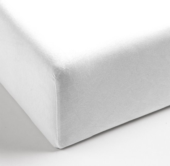 FANSU Hoeslaken Katoen voor Eenpersoons, Tweepersoons, Super King, Zacht Rond Bed Hoeslakenset met Kussensloop Wasbaar Gemakkelijk Te Onderhouden voor Thema Hotel (Wit, 180 cm 48 x 74 cm