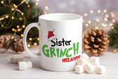 Persoonlijke Sister Grinch kerstmok - 180 ml - met eigen naam