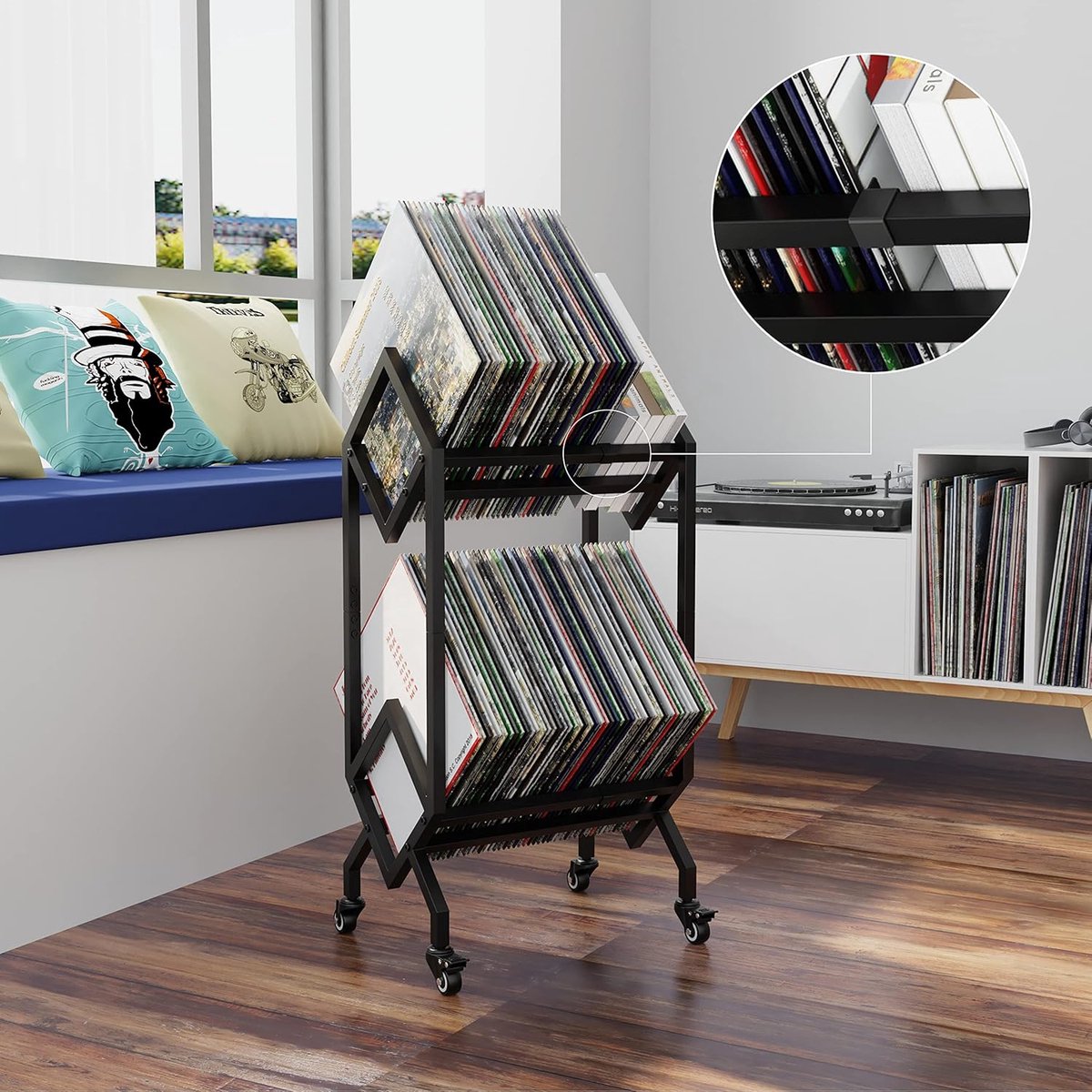 Eettafel 140x80 cm met verstelbare poten - metalen structuur - marmerpatroon fineer - Bank & Zwart