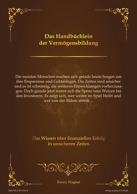 Das Handbüchlein der Vermögensbildung - cover
