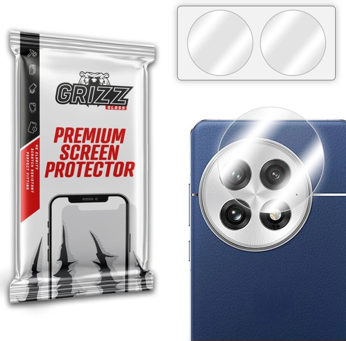 GrizzGlass OnePlus 13 Camera Protector set Hybridglass